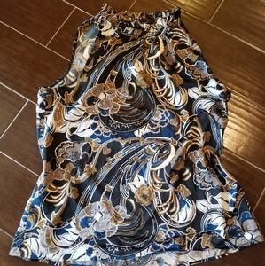 Ann Taylor Factory sleeveless blouse sz L